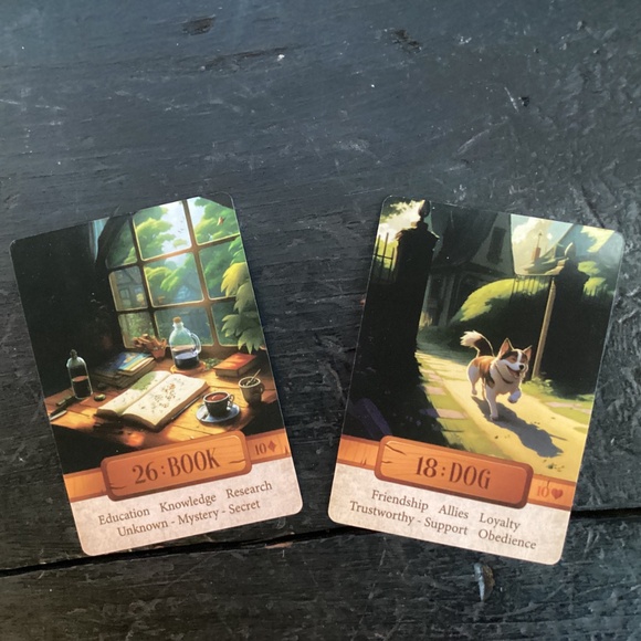 LENORMAND ORACLE DECK CARDS ANIME STYLE FORTUNE TELLING - Picture 3 of 3